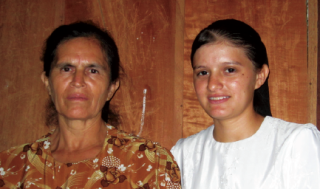 Amarilis with her mother