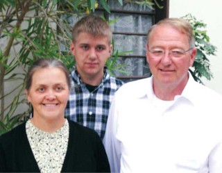 John and Betty Klassen and son Conner.