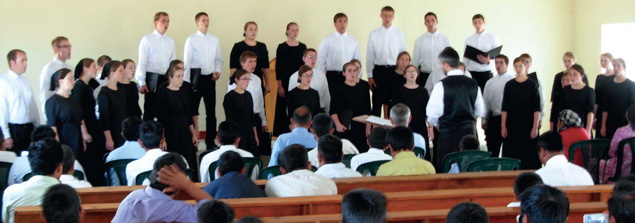 The SMBI Chorus sharing a program.