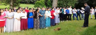 Singing in the park