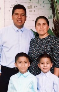 Jeremías and Elida Mendez with their sons Andrés and Silas. September 11, 2010