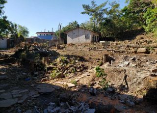 This bare plot is the proposed future home of the school and church in Oratorio