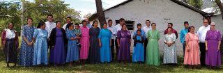 The Mixcolajá congregation after a Communion service