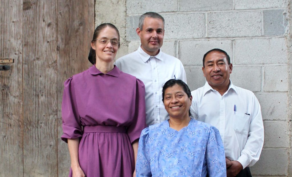 Larry and Laresa Martin with Bishop Isaías and Domitila Muñoz on Larry’s ordination day.