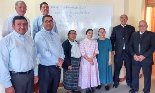 Dedication service for the San Bartolomé school.