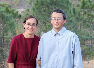 Justin and Lynnae Zimmerman at Justin’s commissioning service.