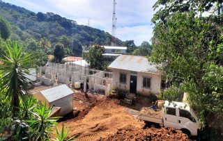 Hard-won progress on the school construction.