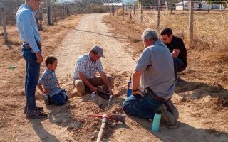 Fixing a broken water line