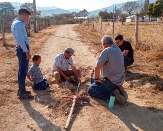 Fixing a broken water line