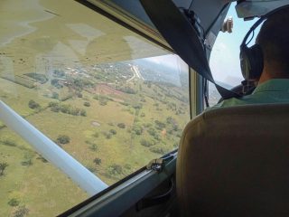 Landing in Santa Rosita during road closures