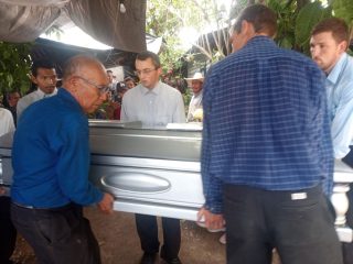 Carrying Chalo’s casket