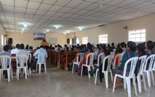 Caleb Miller preached at the conference in San Bartolomé