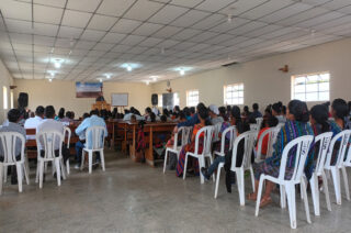 Caleb Miller preached at the conference in San Bartolomé