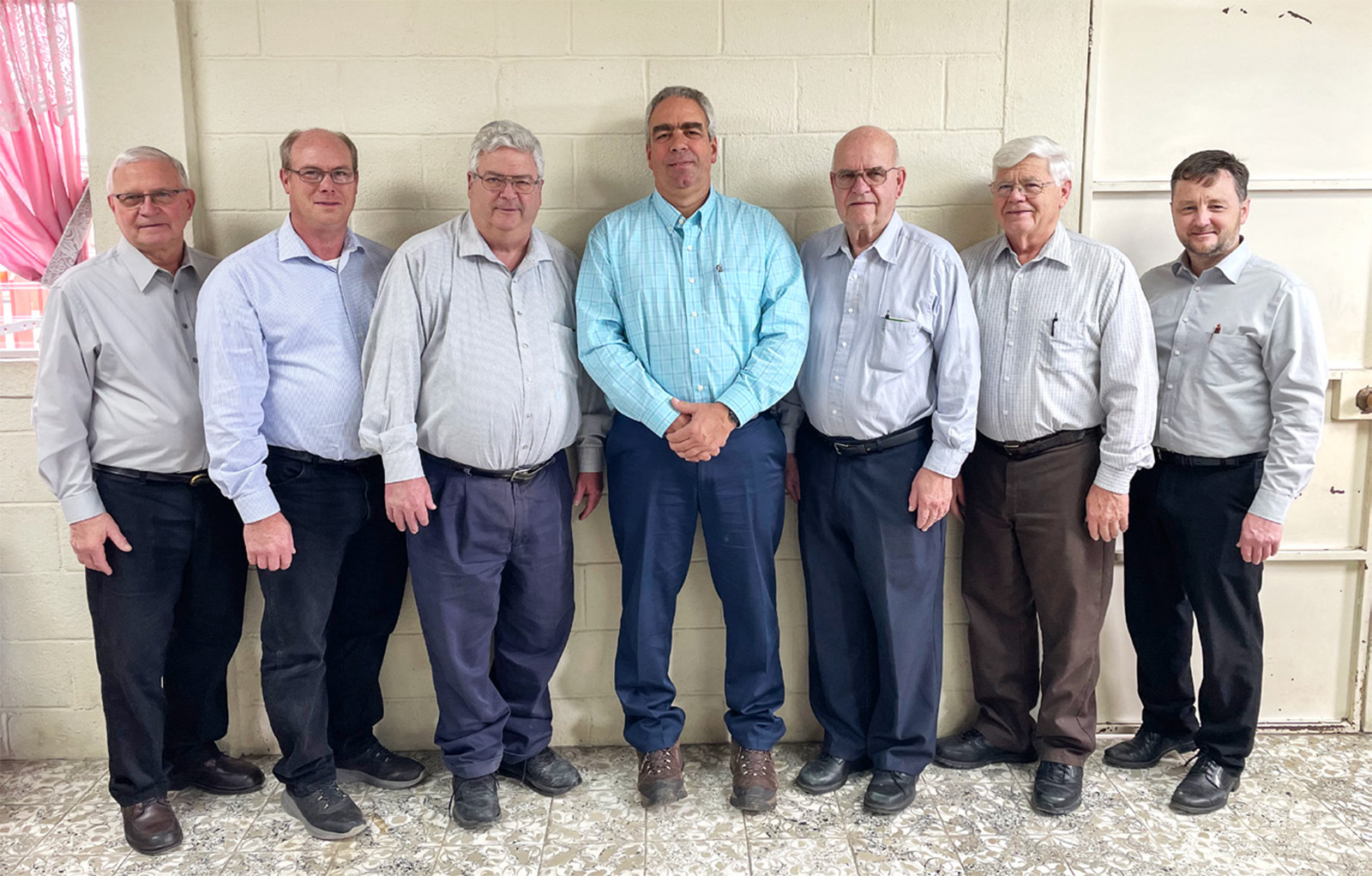 MAM board - Amos Hurst, Darel Myers, Duane Eby, Laurel Eby, Pete Shirk, David Martin, Brian Yoder. Not pictured, Stan Neuenschwander and Lee Lehman