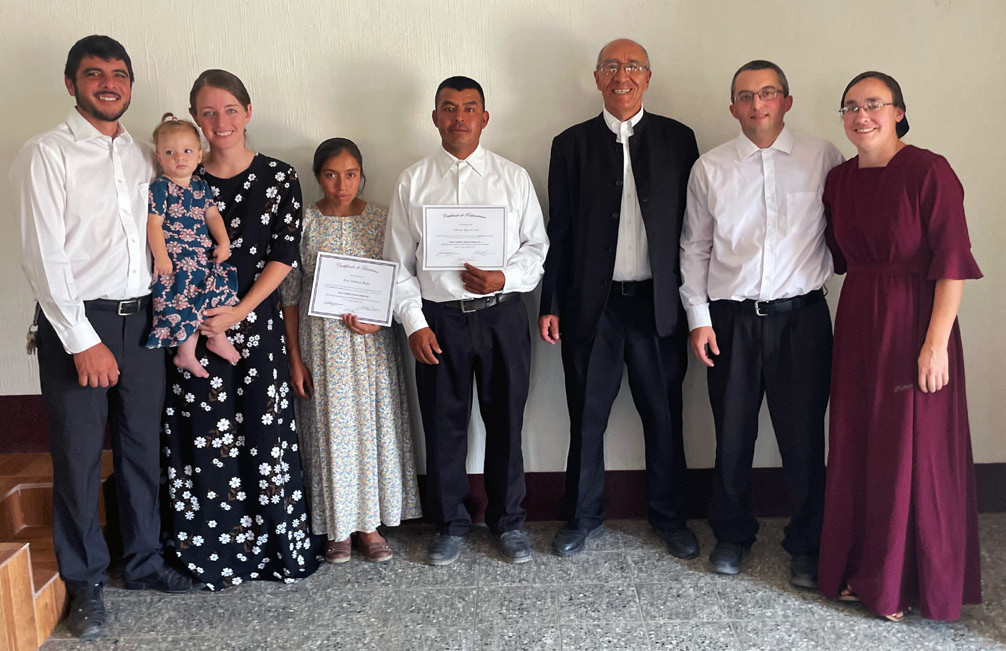 Veronica Reyes and Chano Reyes with Victor Ovalle and the local ministry team