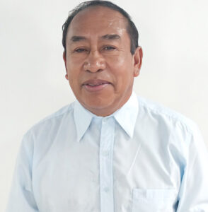 Isaías Muñoz, 63. Ordained minister, 1990, ordained bishop, 2003, in the Ríos de Agua Viva in Oratorio.